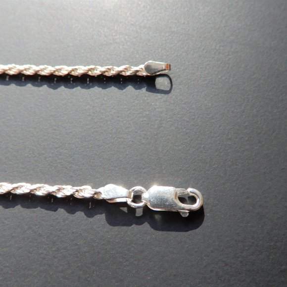 Vintage 925 Silver Braided Chain Necklace and Bracelet Set - Picture 3 of 6